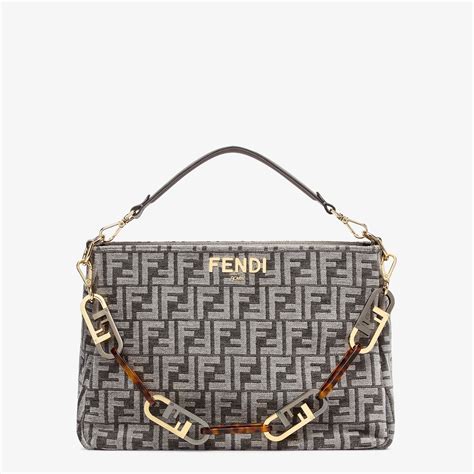 fendi o'lock zip bag|fendi grey handbags.